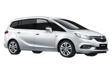 Van Hire Newcastle Airport - Vauxhall Zafira 5 + 2 - Minibus hire Newcastle airport